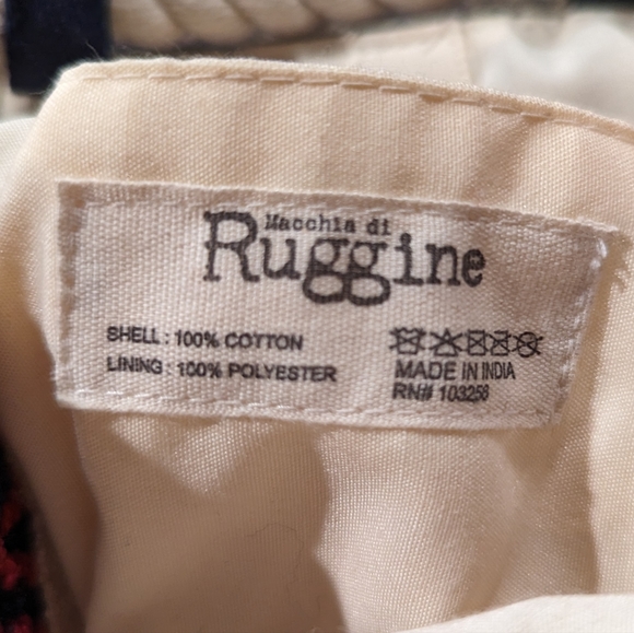 Bucket Shoulder Bag - Boho Ethnic Inspired Navajo Pattern - Handwoven Cotton - Picture 7 of 9